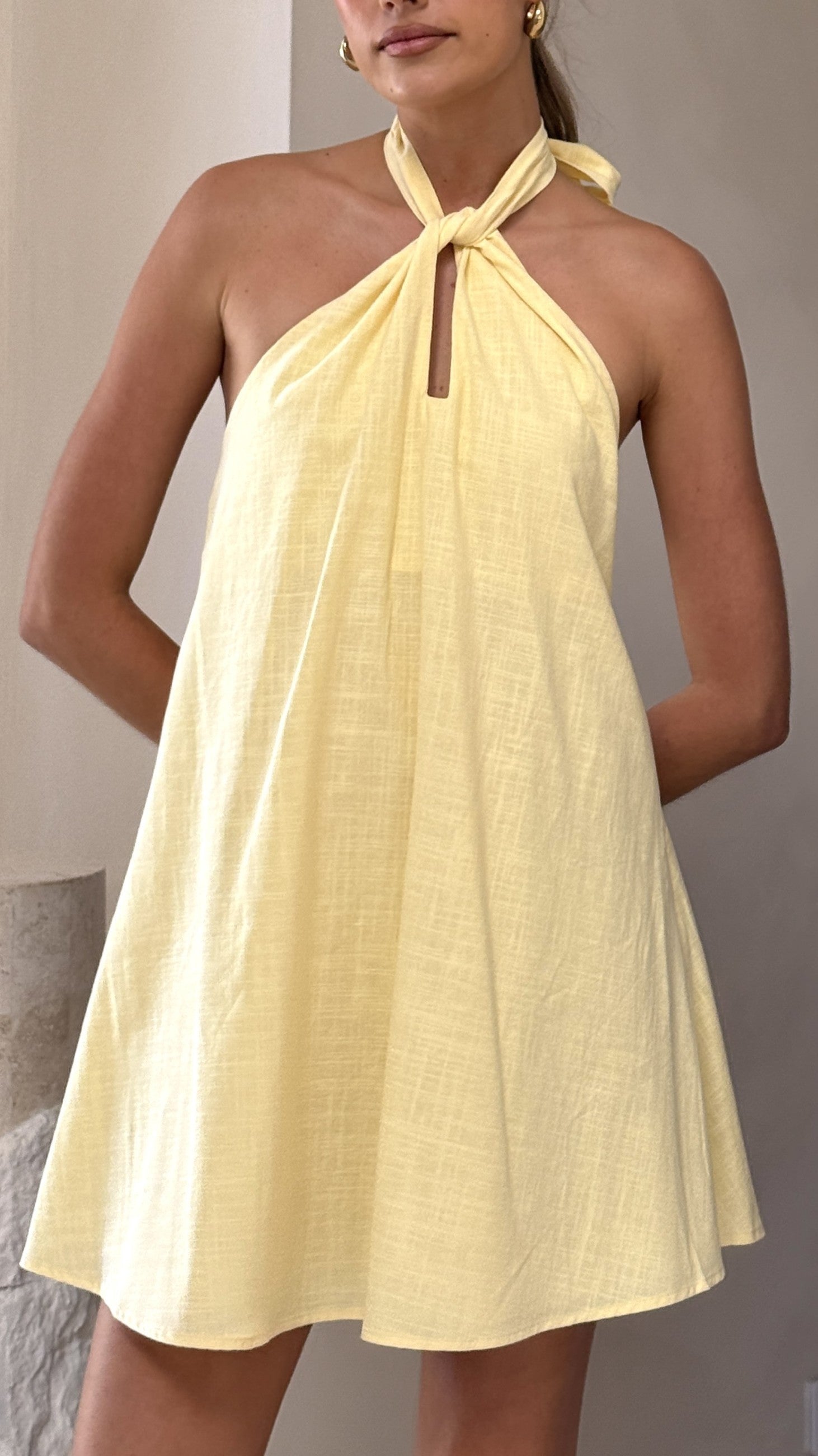 Maja Mini Dress - Yellow