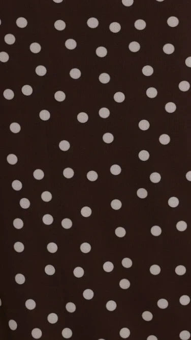 Janika Maxi Skirt - Chocolate/White Polka Dot