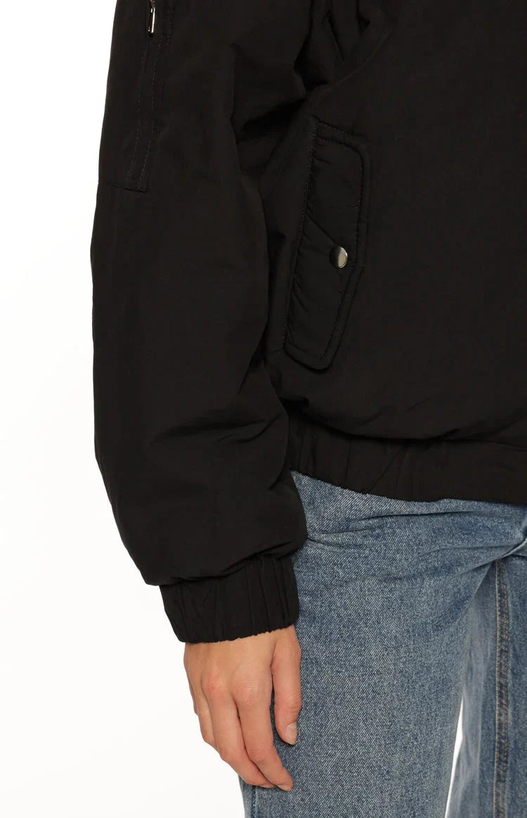 Ace Black Oversized Puffer Jacket