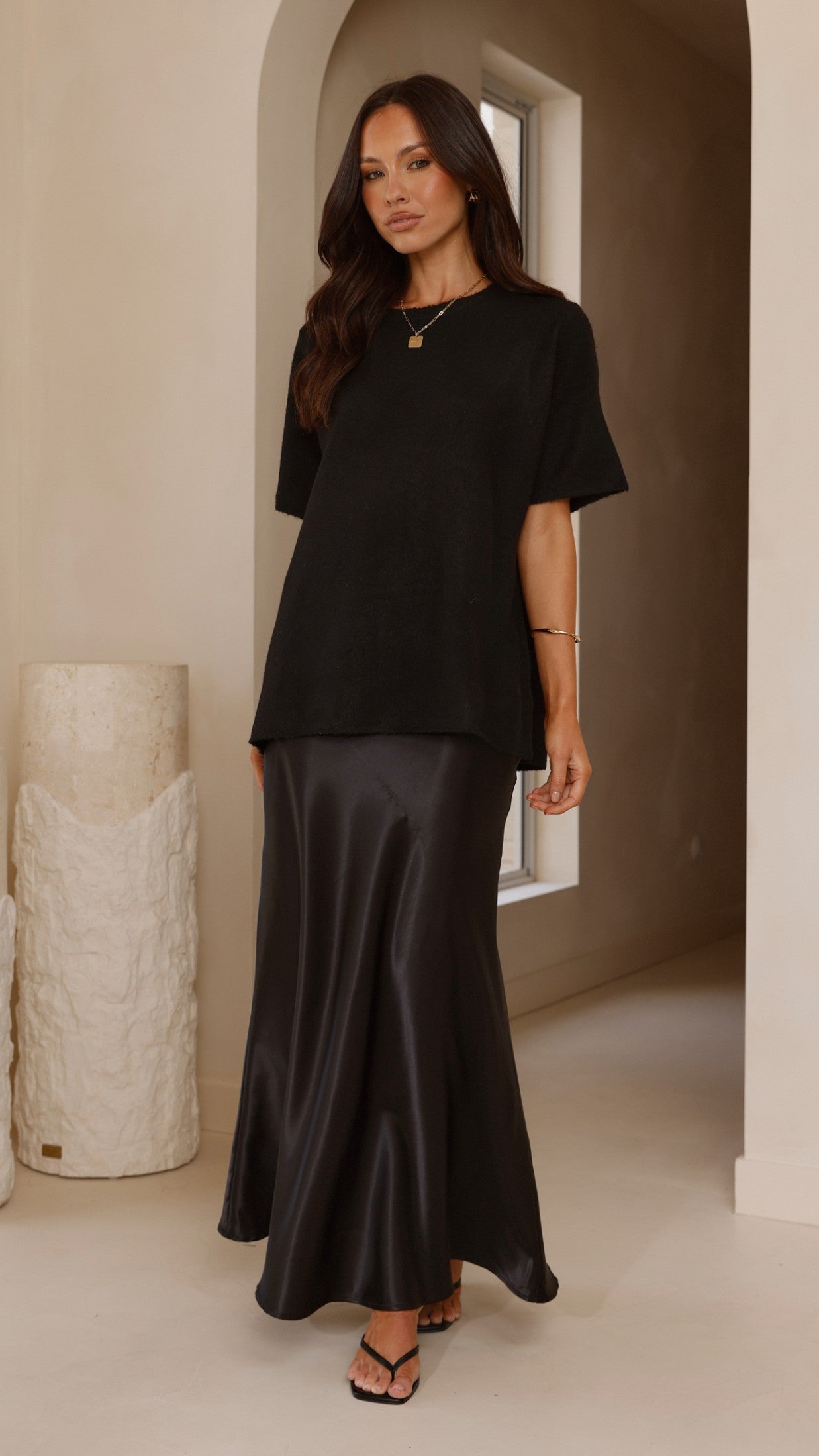 Tahlia Knit Top - Black